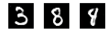 Combined noise vectors resulting in a new digit.