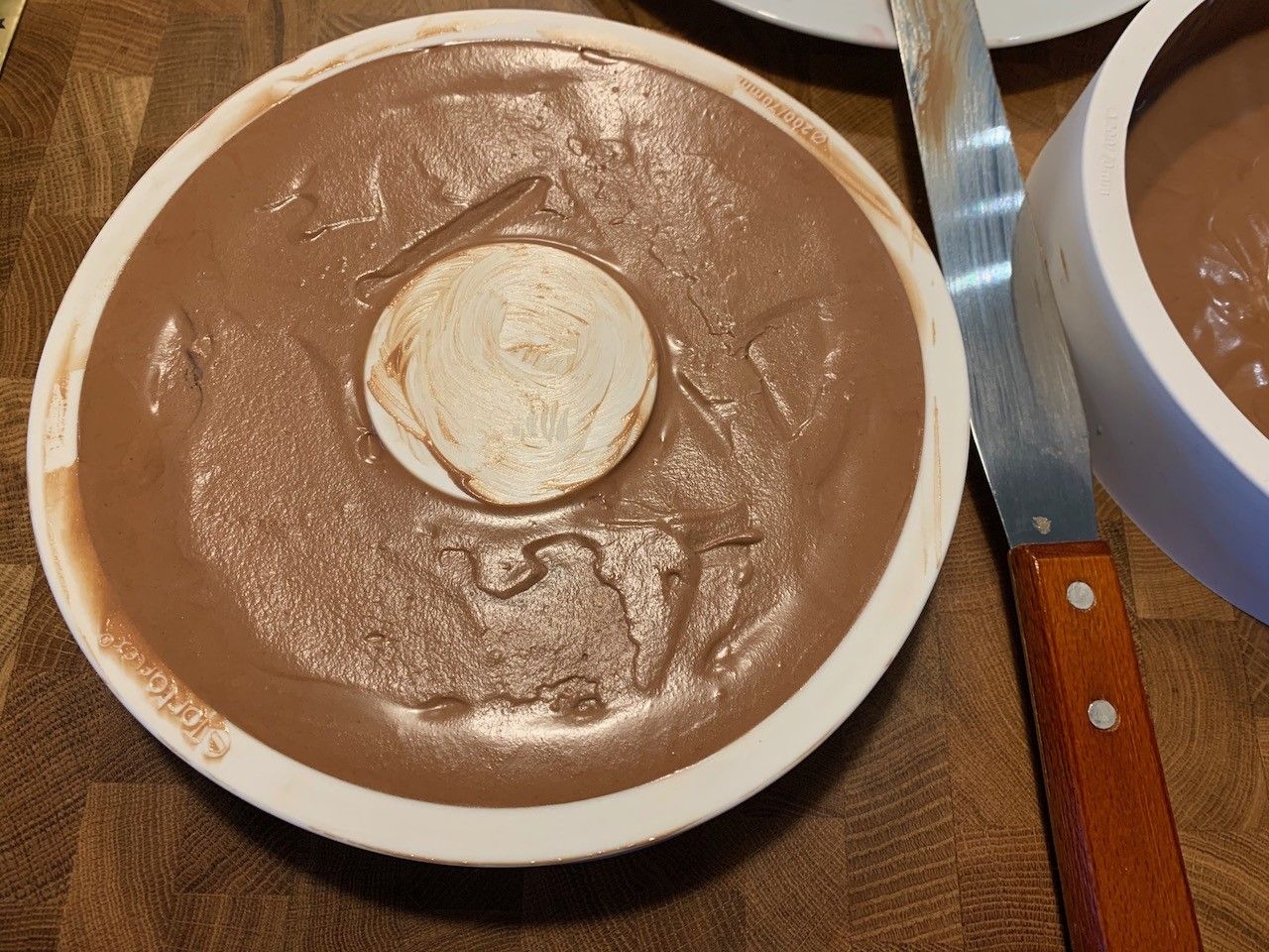 Final layer of chocolate mousse